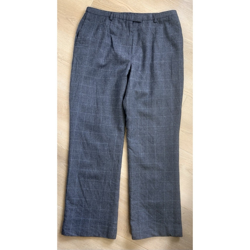 Vintage Pendleton Pants Women's Size 12 Petite Gray Tweed 100% Virgin Wool Lined